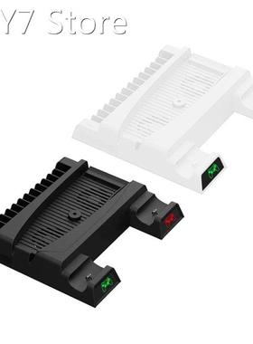 Vertical Stand with Cooling Fan and Dual Controller Charger