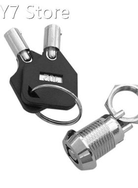 Key Operated Security Barrel Switch SPST On-Off 2 position C