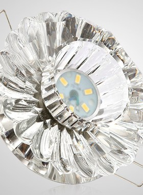 Modern LED crystal embedded spotlights European corridor ais