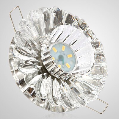 Modern LED crystal embedded spotlights European corridor ais