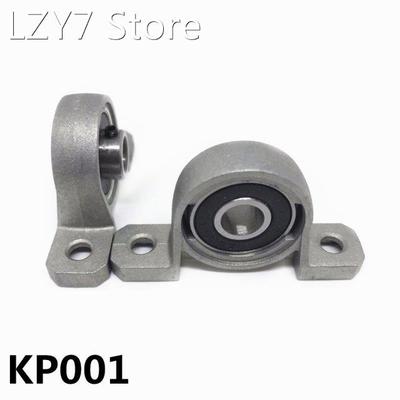 2Pcs Zinc Alloy KP001 Ball Bearing 12mm Bore Diameter Housin