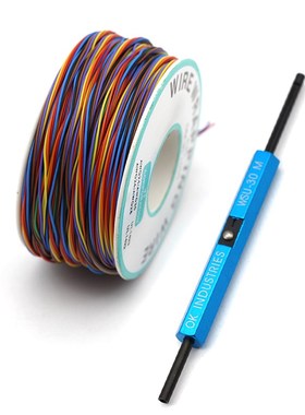 8 Colors 30AWG Wire Wrapping inned Copper Solid PVC insulat