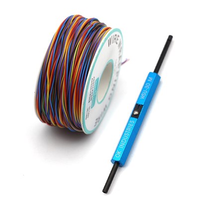 8 Colors 30AWG Wire Wrapping inned Copper Solid PVC insulat