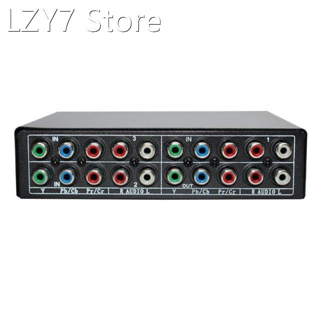 RGB Component Switch Selector 5 RCA 3-Way YPBPR Cable Compon