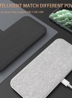 UTBVO Dual 10W Qi Fast Wireless Charger 5 Coils Wireless Ch