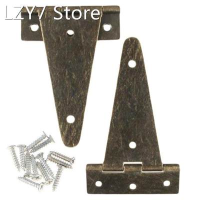 2pcs Ronze Flat Hinge Heavy Duty Wooden Box Wine Box T Hinge