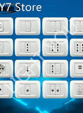 118 Type PC Panel Italian Standard Israeli Wall Switch Conce