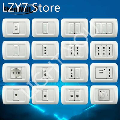118 Type PC Panel Italian Standard Israeli Wall Switch Conce
