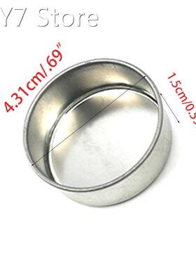 1Pc 4.31x1.5CM Round Metal Tealight Cup Holder Empty Case Ca