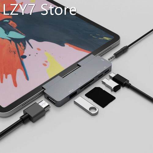 USB C Hub 4K HDMI-Compatible Adapter With USB-C PD USB3.0 3.