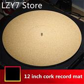 Rubber Slipmat Turntable Mat Cork Static Platter Anti Musica