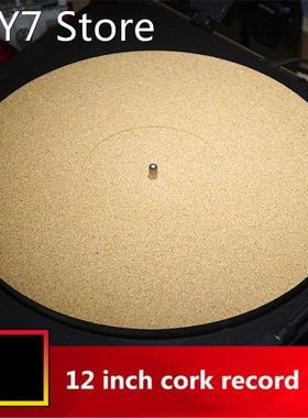 Cork Rubber Turntable Platter Mat Anti-Static Slipmat Musica