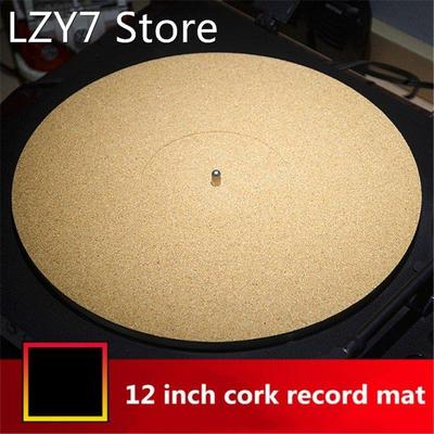 Cork Rubber Turntable Platter Mat Anti-Static Slipmat Musica