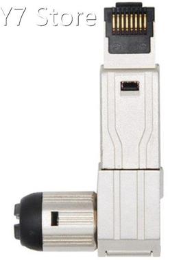 RJ45 Full Shielded Zinc-Alloy Field Plug 90 Degree Angled Ca