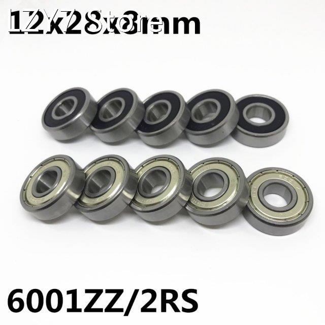 10Pcs High quality 6001ZZ 6001-2RS ball bearing 12x28x8 mm d