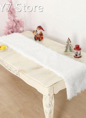 2022 New High Quality Artificial Fur Table Linen Cloth Chris
