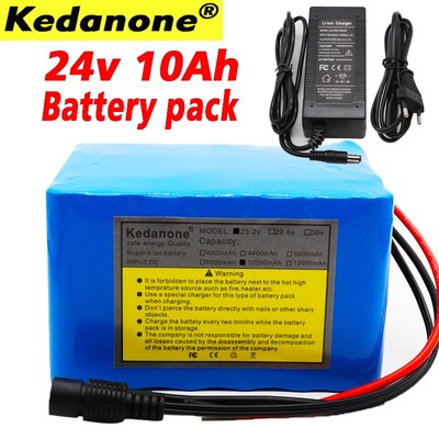 24V 10Ah 6S5P 18650 li-ion battery pack 25.2v 10000mAh elect