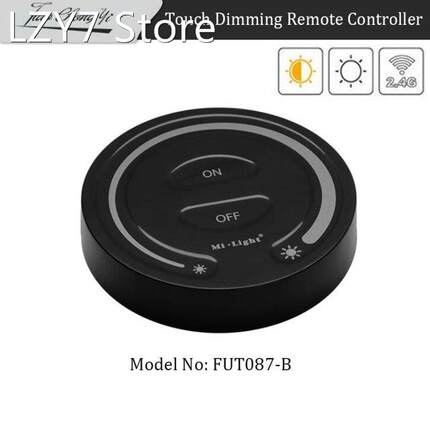 FUT087 Black 2.4G Wireless Touch Dimming Remote Controller A