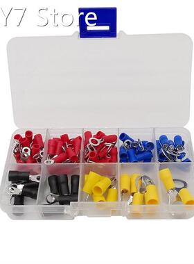 102Pcs/Box 10 Kinds RV Ring Crimp Terminal Electrical Wire C