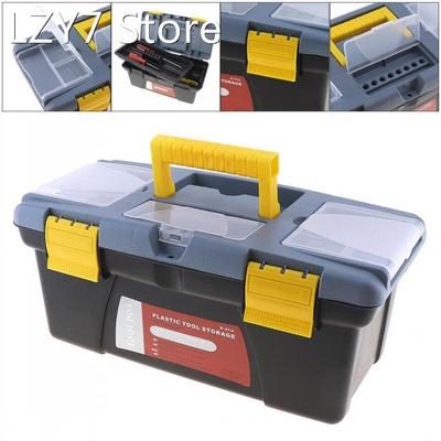 Black Large Portable Plastic Hardware Tool box with Storage