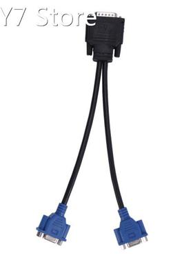 Dms-59 Pin Male To Dual Vga Female Y Splitter Adapter Cable