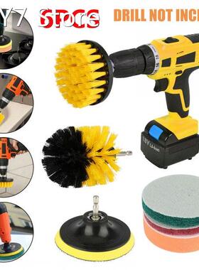 6Pcs Scrub Drill Brush Multi-purpose Kit Power Drill Cleanin