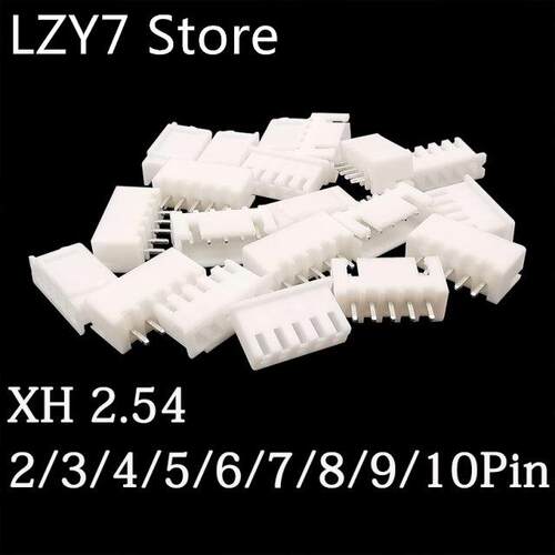 100Pairs(200Pcs) JST XH 2.54mm 2/3/4/5/6/7/8/9/10 Pin Male P