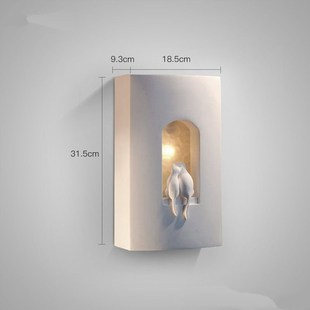 Modern plaster wall lamp American country living room bedroo