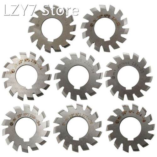 Module 1 PA20 Degrees Bore 22mm #1-8 HSS Involute Gear Milli