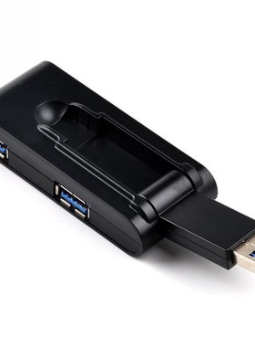 Hub-3.0 Splitter Laptop Tablet USB Black 4-Port High-Speed 5
