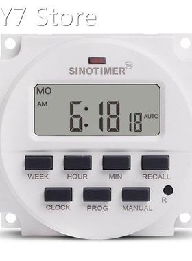 SINOTIMER AC 220V Weekly 7 Days Programmable Digital Time Sw