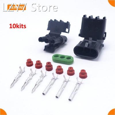 New Brand 10 Kits 3 Pin/Way Delphi Waterproof Sealed Auto Mo