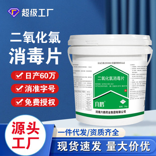 含氯84消毒片5公斤水产医院养老院饮用水二氧化氯泡腾片三氯六鹤