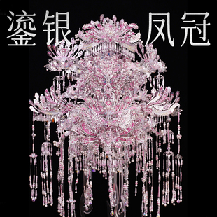 钢达鎏银凤冠粉黛二十二鎏金diy手工材料包金属拼图生日礼物女