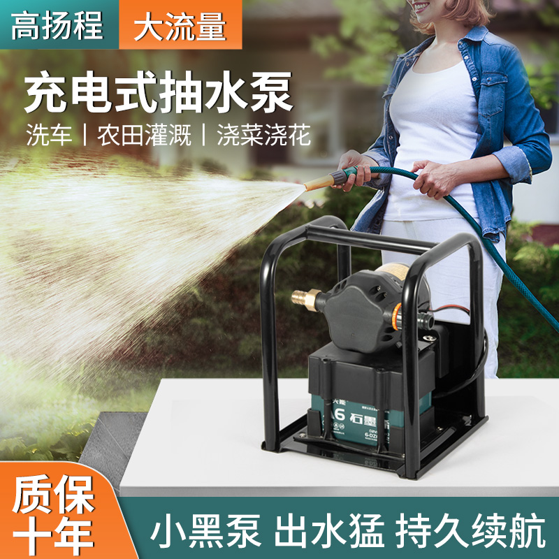 充电式抽水泵浇菜神器浇水机抽水机农用灌溉浇地户外淋菜大出水量