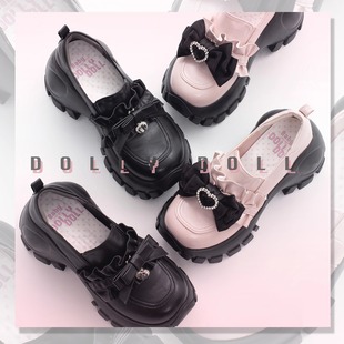 清仓特价 哆莉豆【 优酱】原创jk制服鞋松糕高跟矮子乐厚底老爹鞋