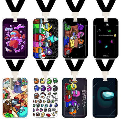 amongus太空狼人杀游戏impostors公交学生校园胸牌工作证卡套挂绳