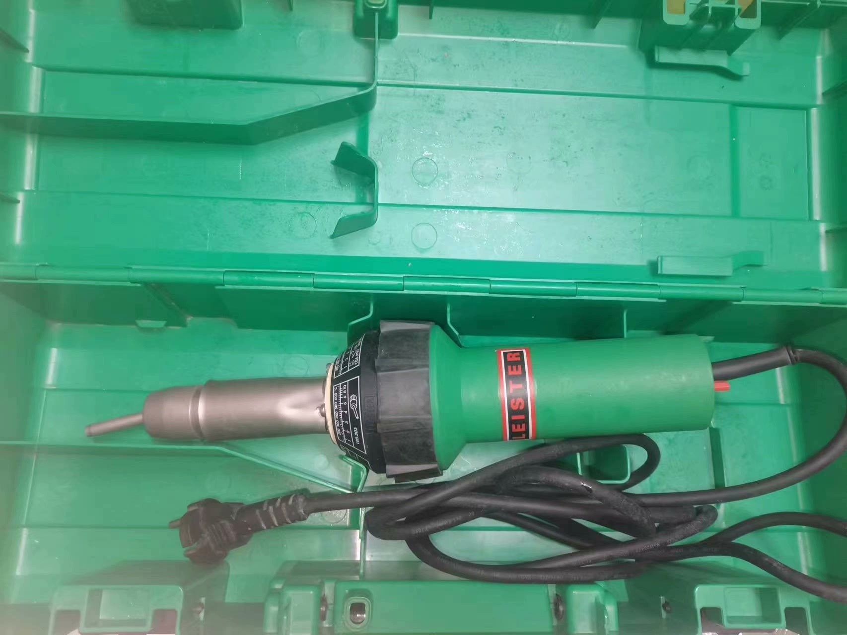 全新瑞士进口莱丹精典老款leister热风枪有1把,带工具箱