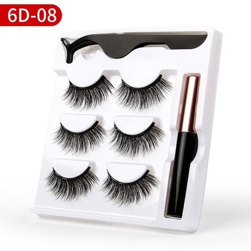Magnetic False Eyelashes Natural Eye Lashes 磁性眼线液假睫毛