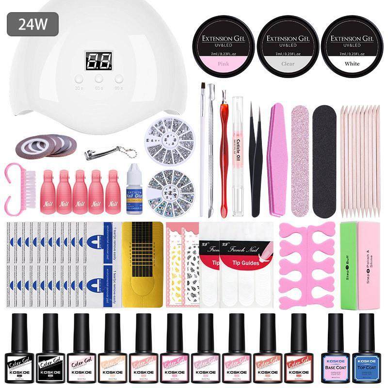 Nail polish UV phototherapy nail polish gel manicure set - 实物图