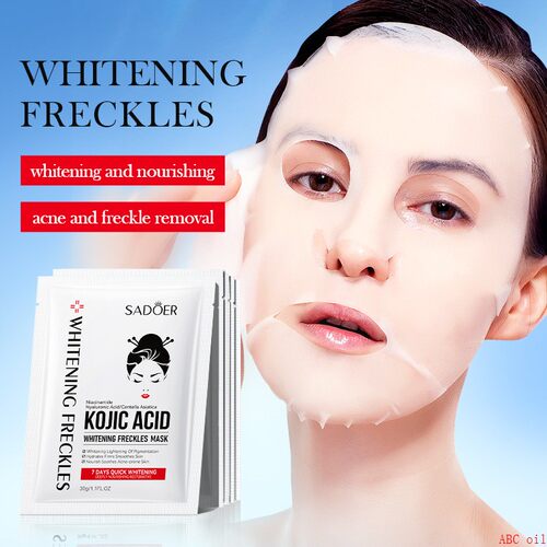 10pcs Kojic Acid Whitening Brightening Face Mask Nourish面膜