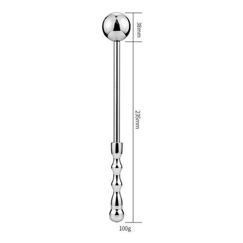 Sextoy Male Stainless Steel Anal Plug Butt Beads G Spot Wand