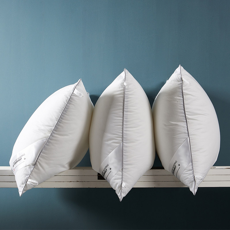 宝月斋 七星级酒店枕芯纯棉抗菌中高枕头家用单人护颈椎枕一只装