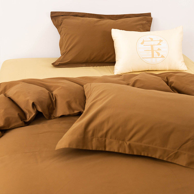 秋冬保暖100S新疆长绒棉磨毛四件套纯棉全棉床笠床单人三件套床品