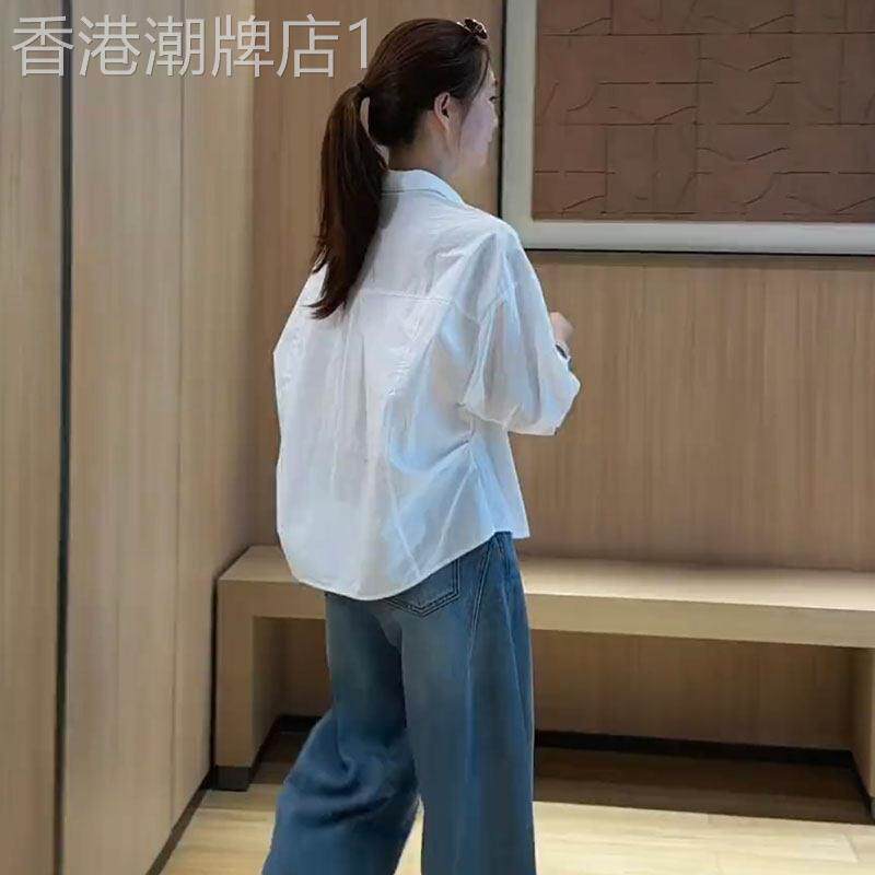 翻领长袖衬衫女春秋2026新款韩版气质显瘦百搭小个子休闲衬衣上衣