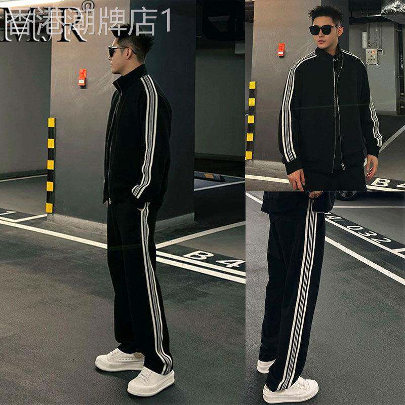 潮牌2026年秋季新款男士休闲运动套装两件套潮流宽松情侣装一整套
