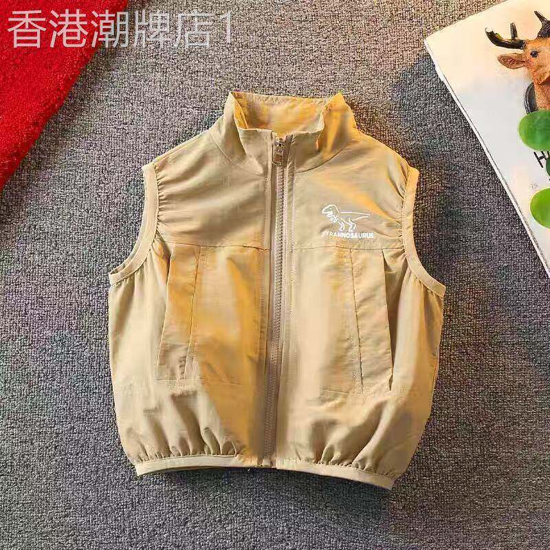 韩国洋派儿童马甲背心春秋装外穿小童马夹上衣男童秋季薄款宝宝背