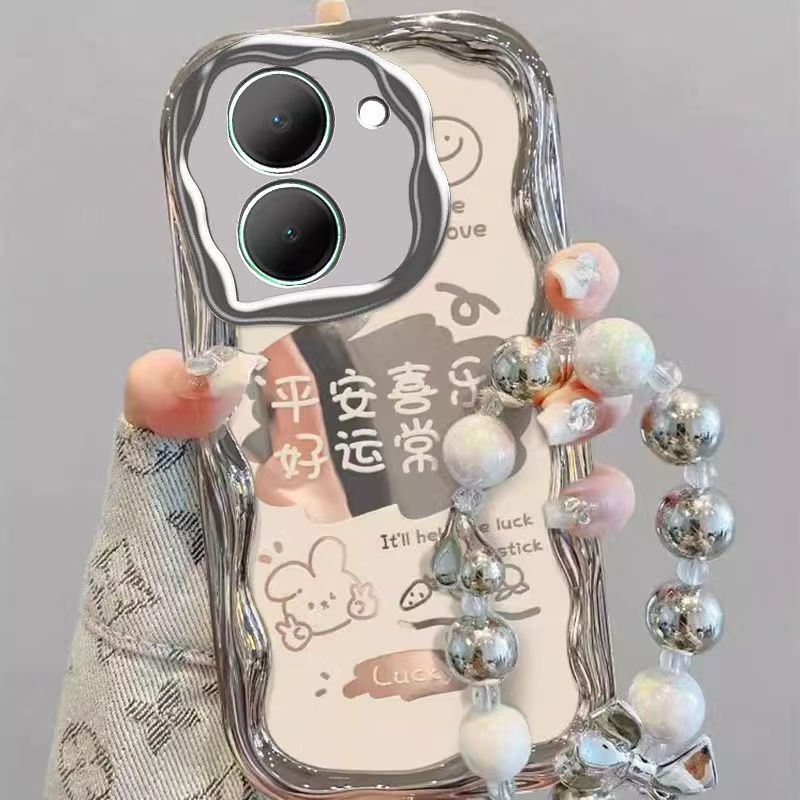 vivo y100手机壳电镀v2313a软硅胶vlvoy100i保护套5g镜头全包防摔V2279A个性创意viv0y100卡通vivo丫100l女款