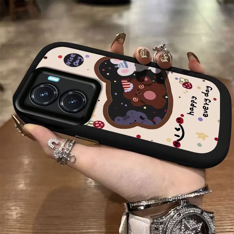 vivo y77手机壳V2219A软硅胶vlvoy77e保护套5g镜头全包防摔V2166BA个性创意viv0y76s卡通v2156a可爱丫77女款