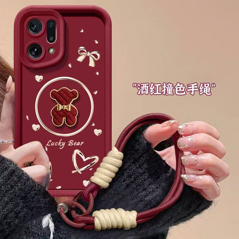oppo findx5手机壳pffm10软硅胶opfindx5pro保护套5g镜头全包防摔pfem10个性创意flndx5卡通立体findx5p女款